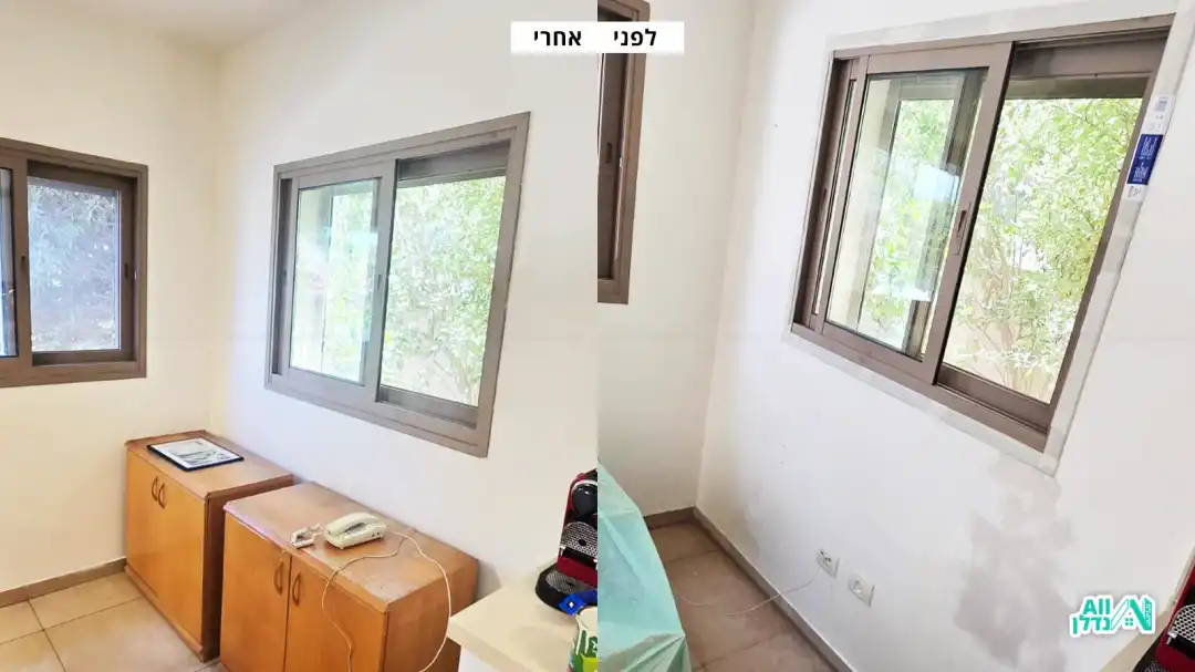 סלון של בית לאחר צביעה