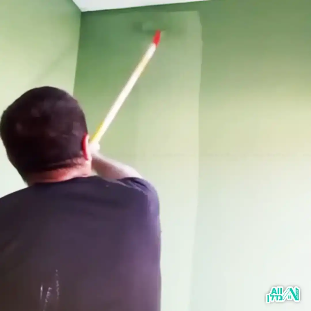 בעל מקצוע צובע קיר בירוק