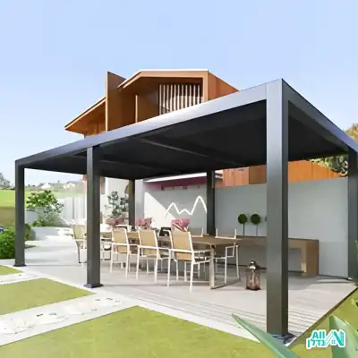 פרגולה כחלק מפרויקט בניה