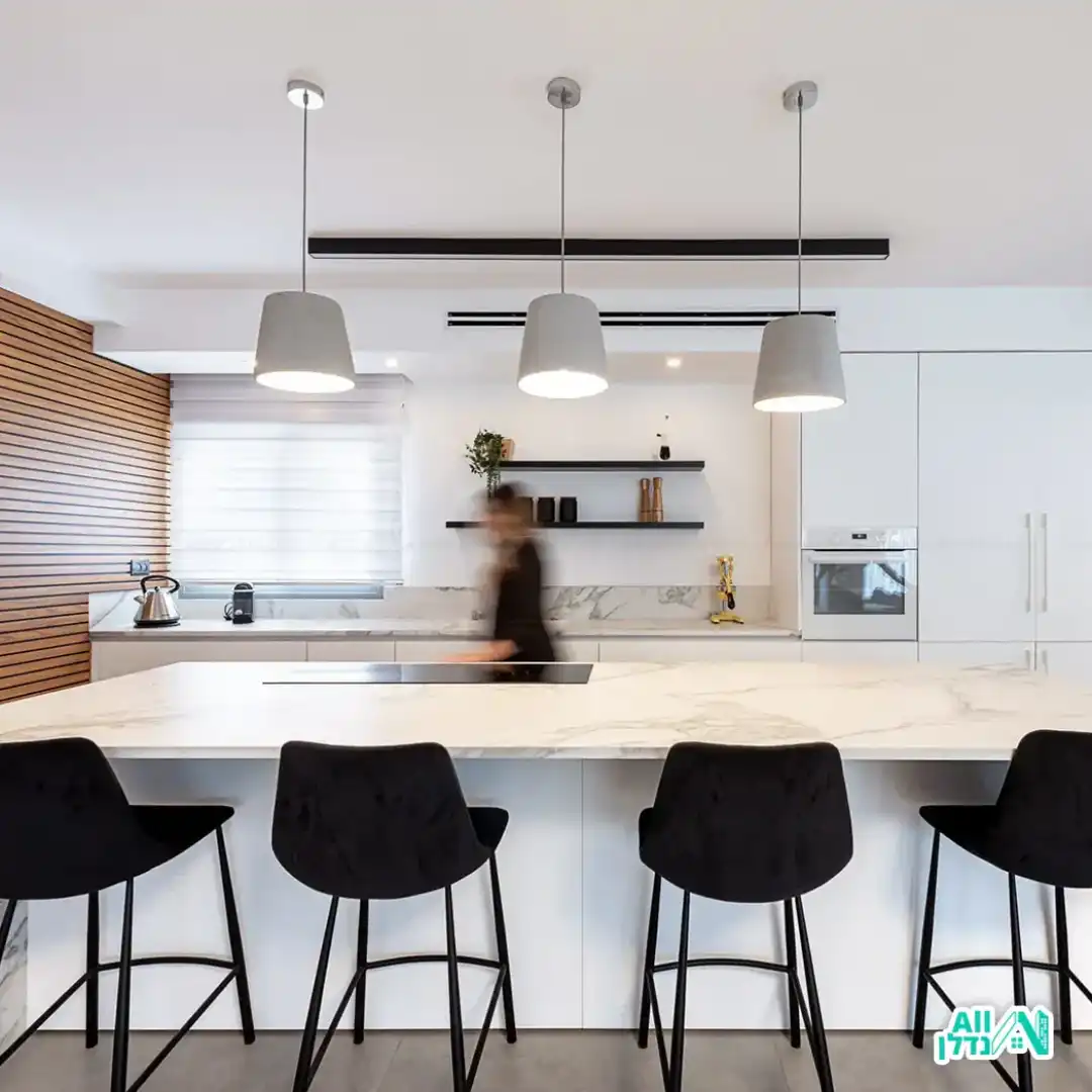 עיצוב פנים לדירת פנטאהוז בקרית מוצקין