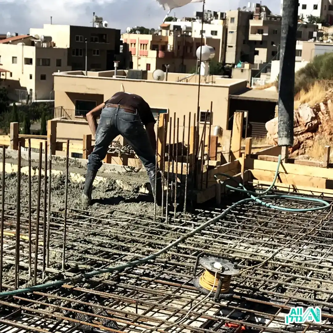 מבנה בתהליכי בניה בניהול חברת ג.ס.א. לבניין