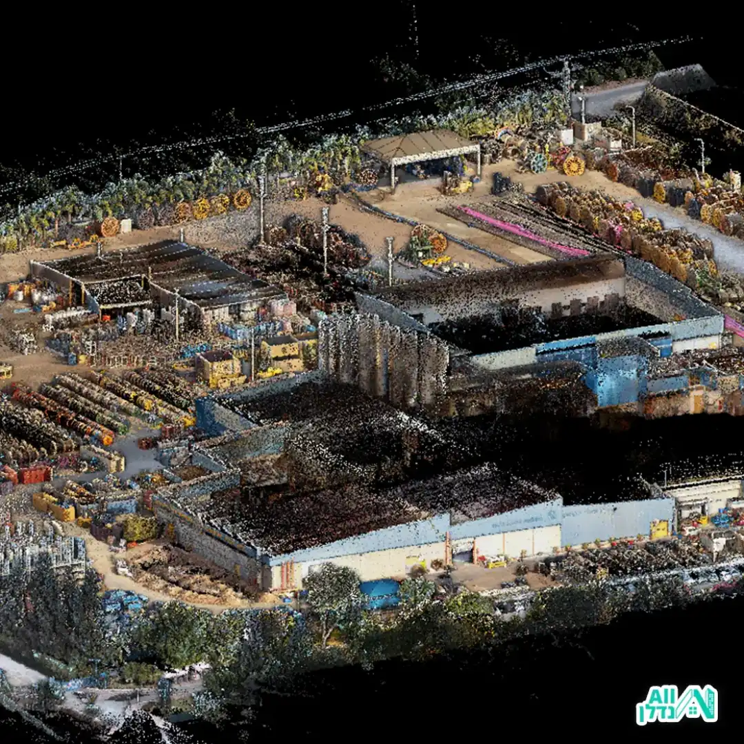 מפעל מוצרי פלסטיק, שער הגולן - סריקת 3D של תכנון ואיתור תשתיות