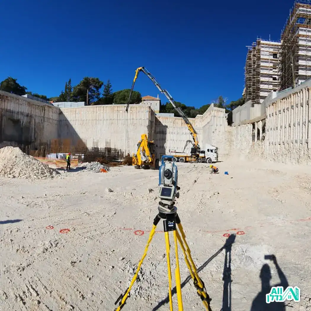 מדידות באתר בניה