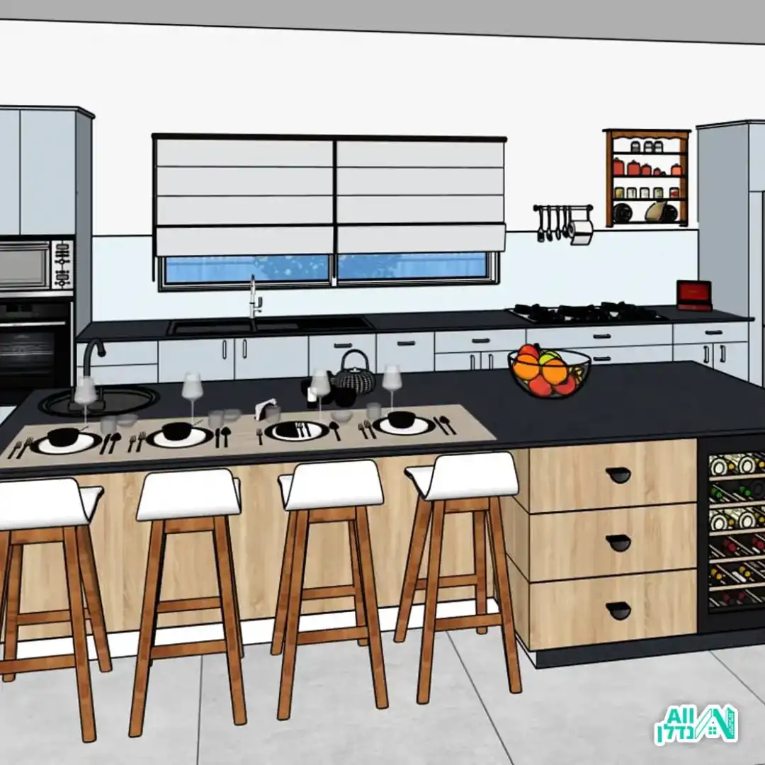 הדמייה של מטבח