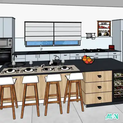 הדמייה של מטבח