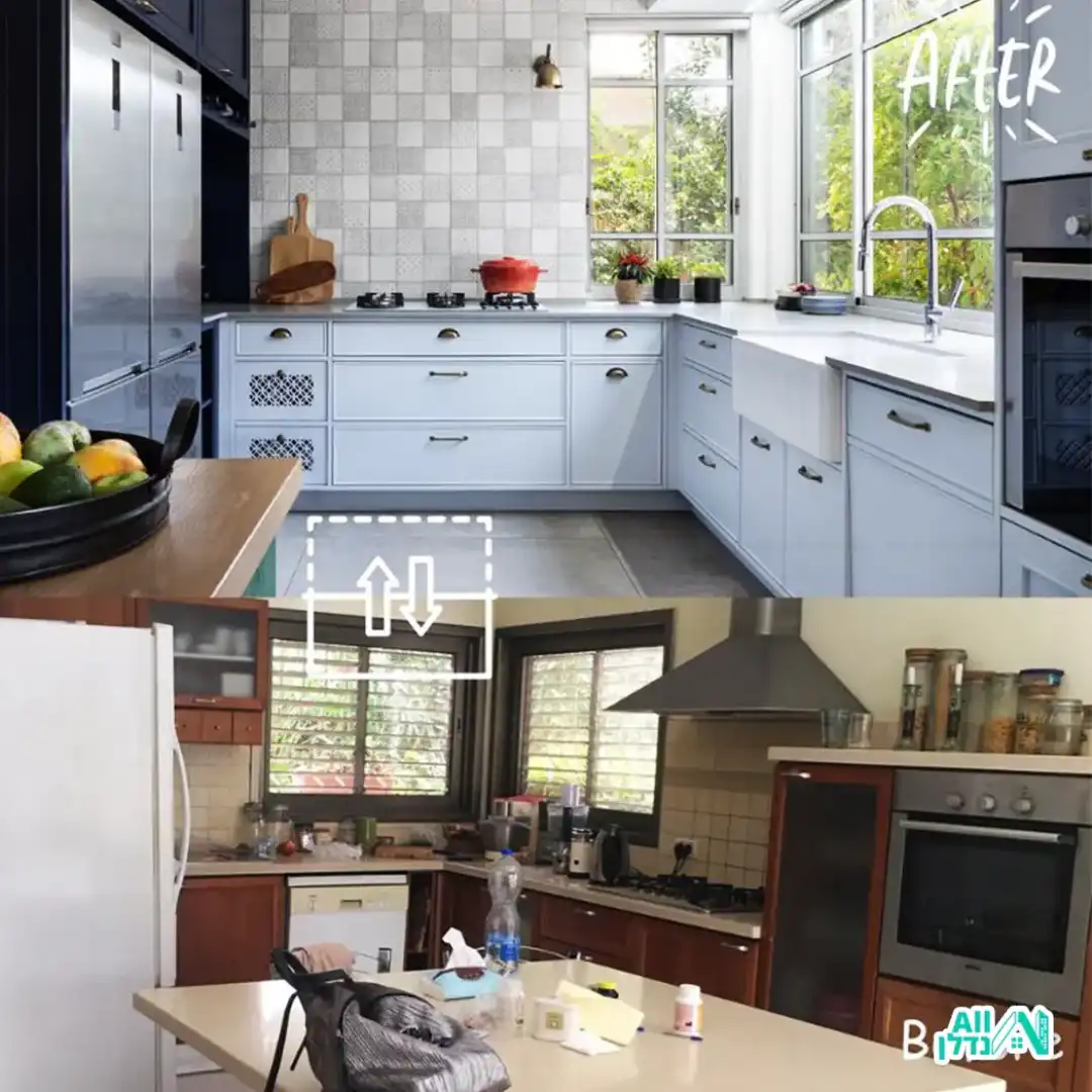 תכנון ועיצוב מטבח לפני ואחרי