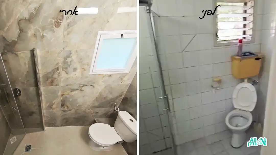 חידוש קומפלט לחדר רחצה