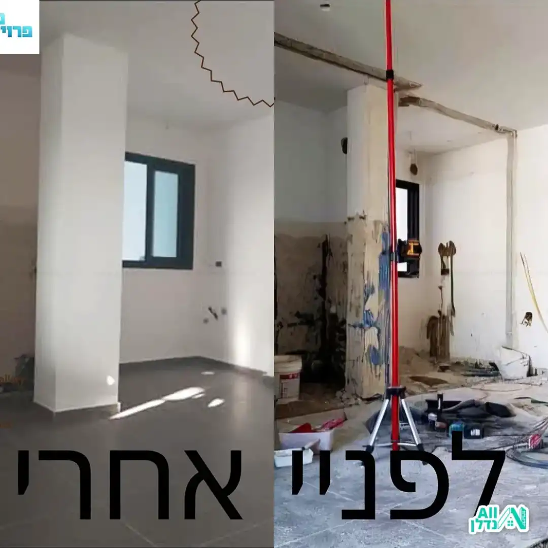 שיפוץ בית מקיר כח ועד תאורה